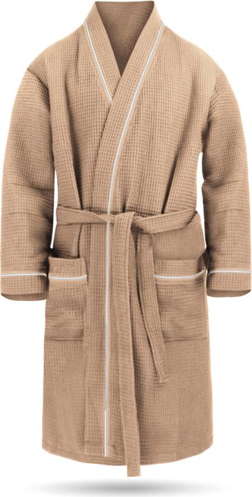 Actual product image Normani Mens Waffle Piqué Bali Dressing Gown (S)