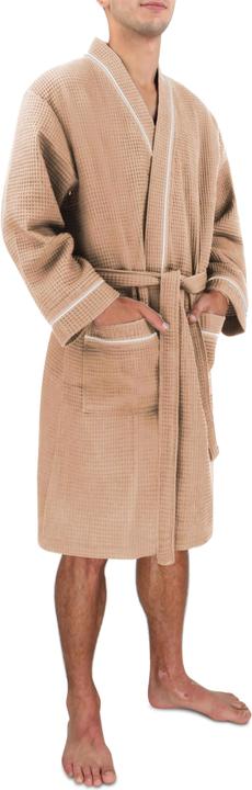 Actual product image Normani Mens Waffle Piqué Bali Dressing Gown (S)