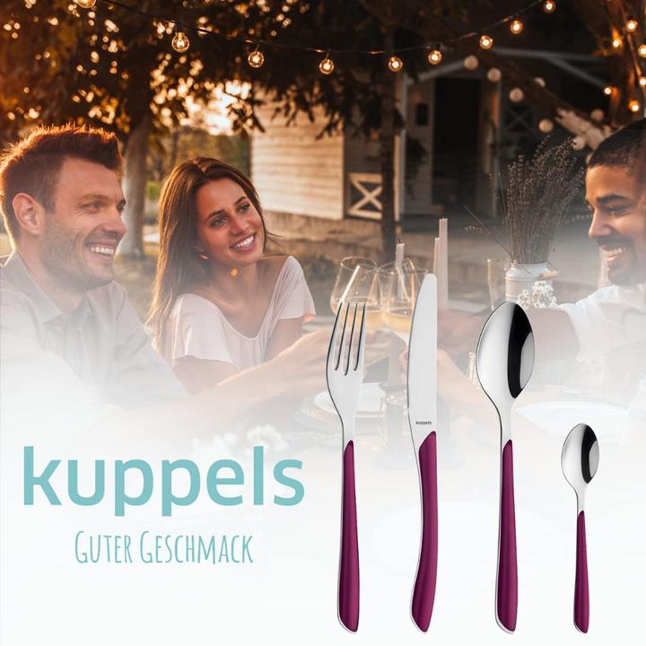 Immagine prodotto Kuppels Set di posate 24 pezzi wildberry 2214 Prisma (24 Pezzo/i, Set di posate)
