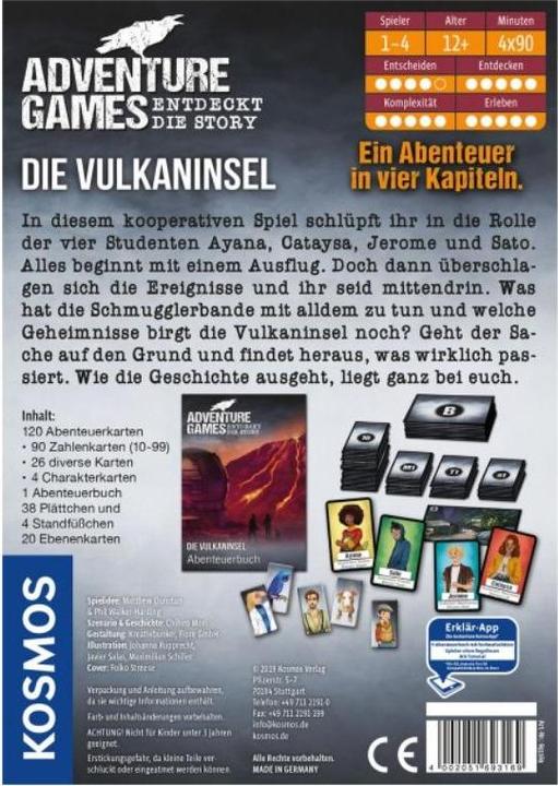 Actual product image Kosmos Adventure Games: The volcanic island (German)