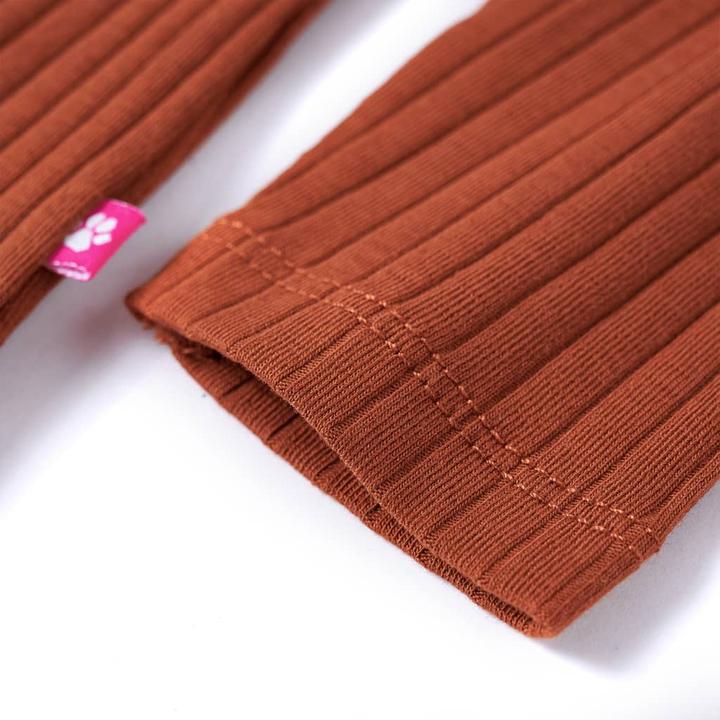 Produktbild VidaXL Kinder-Langarmshirt Cognac 116,Material: 95 % Baumwolle. 5 (116)