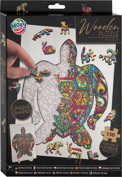 Produktbild Grafix Holzpuzzle Schildkröte 130 Teile FSC (130 Teile)