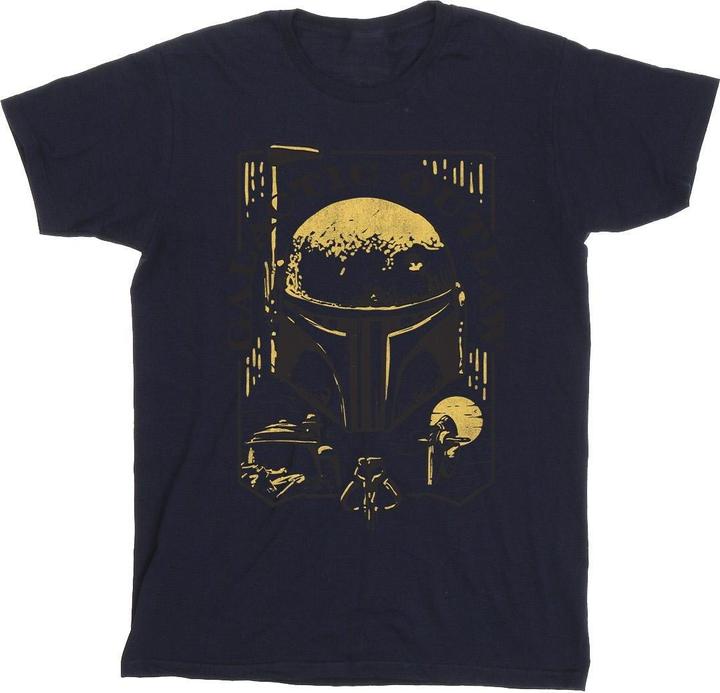 Actual product image Star Wars Mens Galactic Outlaw Distress T-Shirt (S)