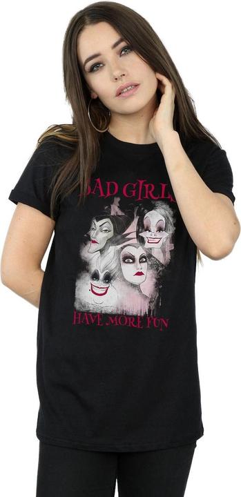 Actual product image Disney Womens/Ladies Bad Girls Have More Fun Cotton Boyfriend T-Shirt (L)