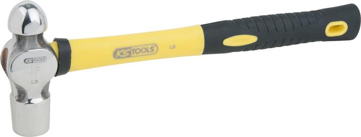 Actual product image KS Tools STAINLESS STEEL locksmith's hammer, English shape with ball, 1130 g (1130 g)