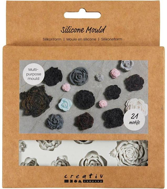 Image du produit Creativ Company Versiegelung Giessformen Silikon Rosen Motiv