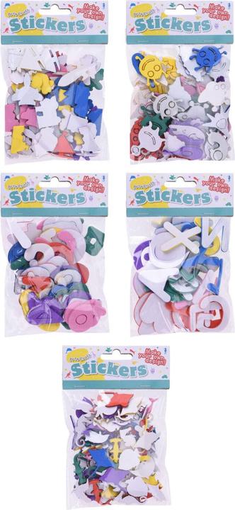 Image du produit Autocollants en mousse avec chiffres et lettres