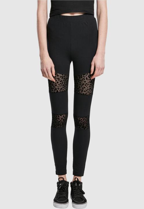 Immagine prodotto Urban Classics Leggings da donna con inserto in pizzo Flock (XL)