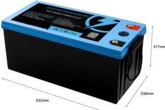 Immagine prodotto Rätikon Batterien Batteria al litio LiFePO4 12 V 400 Ah con BMS e display a LED (12 V, 400 Ah)