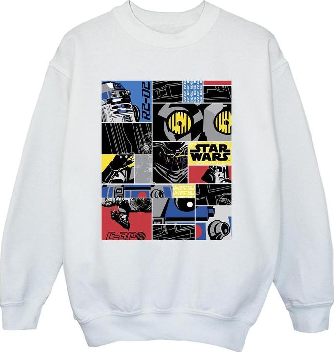 Actual product image Star Wars Boys Droid Montage Sweatshirt (104)