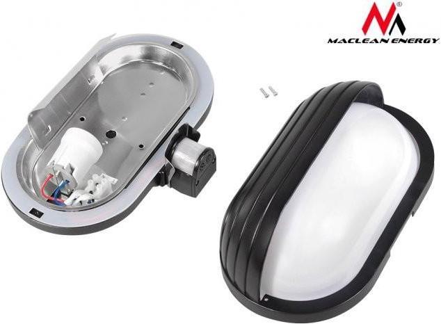 Productafbeelding Maclean MCE33 wandlamp voor buiten met PIR en schemersensor (60 lm, E27, IP44)