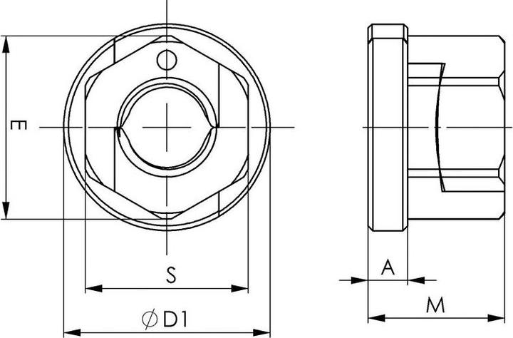 Image du produit Amf Écrou TWINNUT avec collerette (M16)