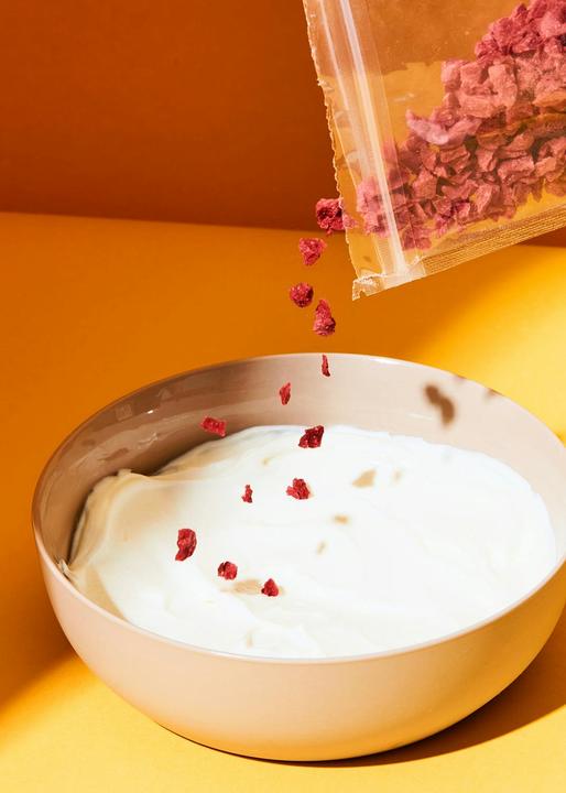 Produktbild KoRo Fruchtgranulat mit Lactobacillus Acidophilus. Erdbeergeschmack (250 g)