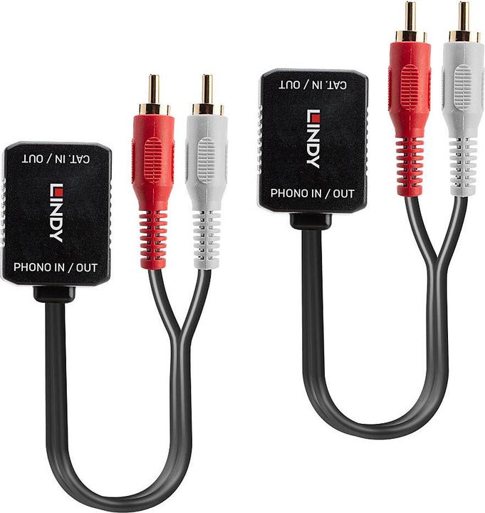 Image du produit Lindy Cat.5/6 100m 2x RCA (Rallonge)