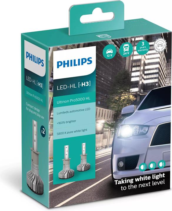Produktbild Philips Ultinon Pro5000 HL 11336U50CWX2 Fahrzeugscheinwerferlampe (H3)