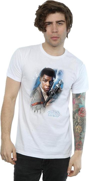 Actual product image Star Wars Mens The Last Jedi Finn Brushed T-Shirt (XXL)