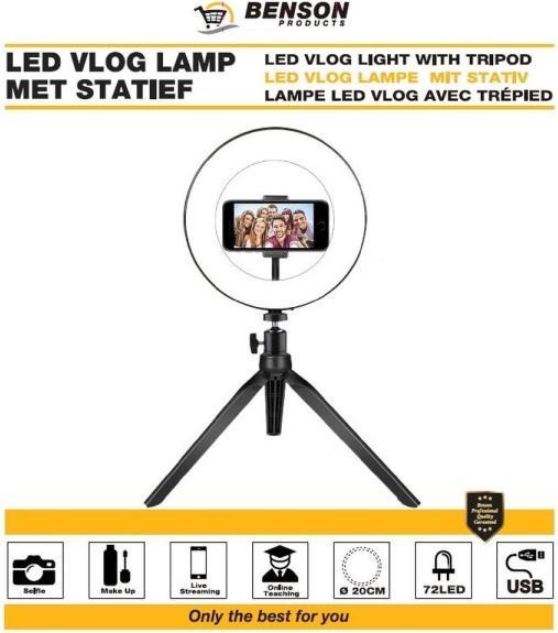 Actual product image Benson LED ring light (Ring light)