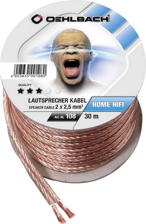 Image du produit Oehlbach Fil Du Haut-Parleur Sp25 (30 m, 2.50 mm²² mm)