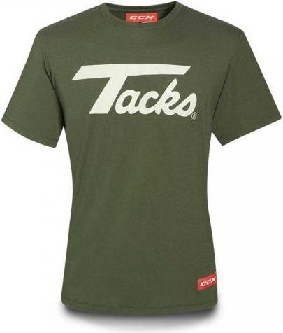 Actual product image CCM T4810 TACKS LOGO SS CHICAGO TEE SR (S, Green) (S)