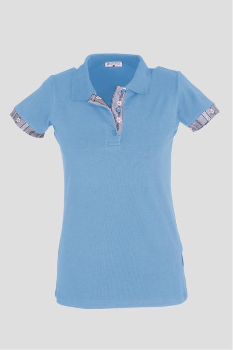 Edelvetica Polo Shirt Edelweiss Krageninnenseite & Armabschluss Damen (L)