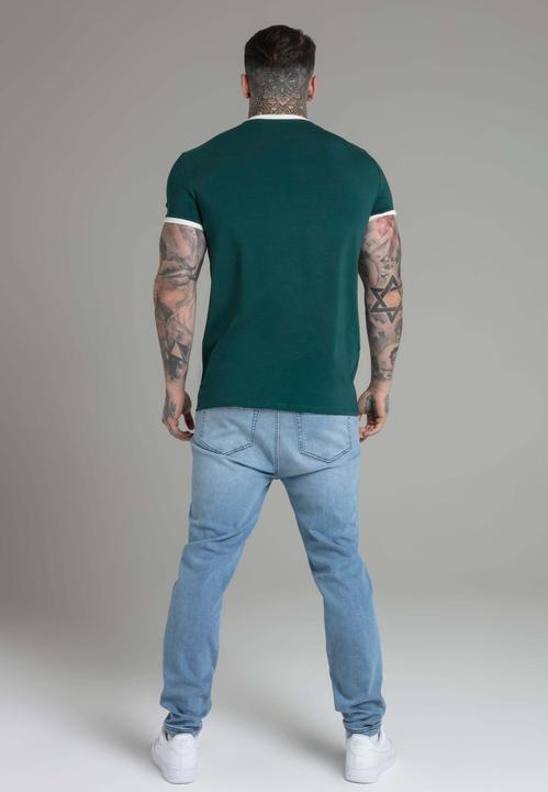 Produktbild Siksilk T-Shirt Ringer T-Shirt in Green (S)