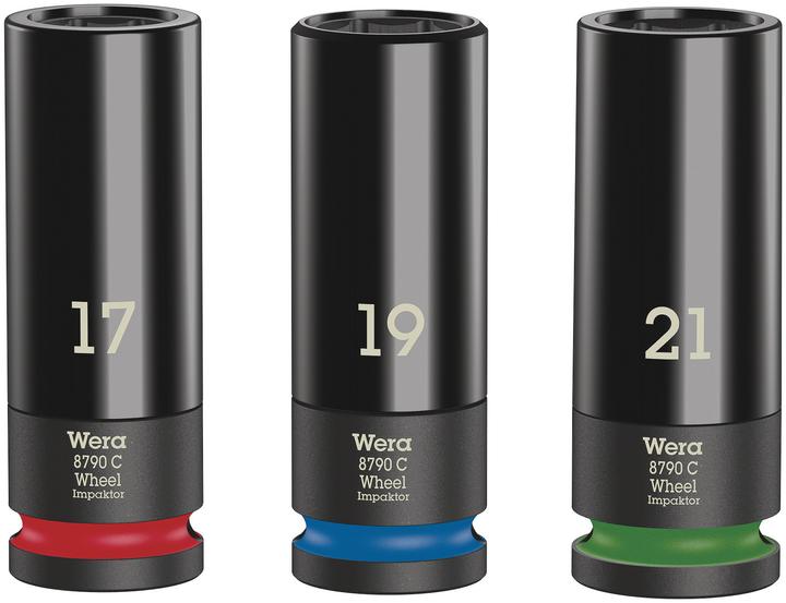 Actual product image Wera Wheel Impaktor C Set 1 (19 mm, 17 mm, 18 mm)