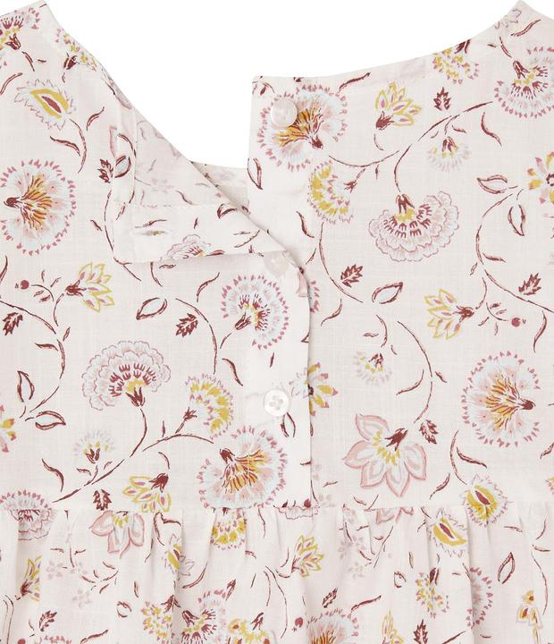 Actual product image Vertbaudet Girls' set: floral blouse & muslin shorts (158)