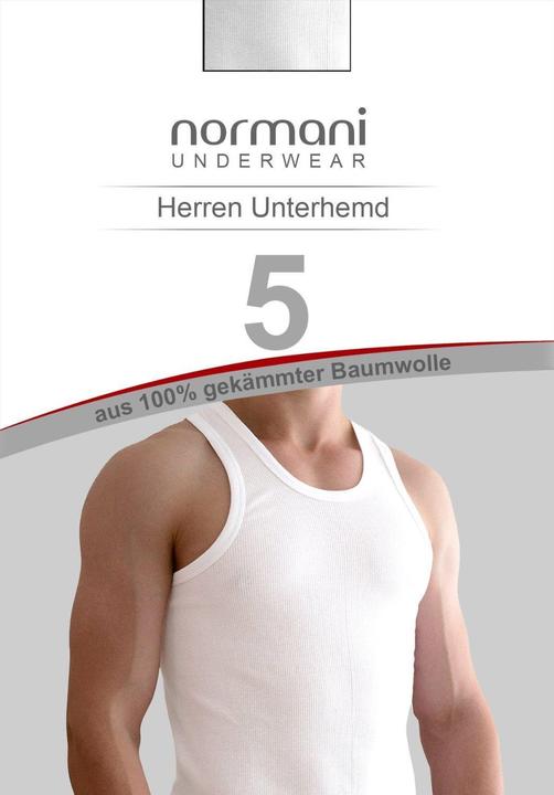 Immagine prodotto Normani Maglia intima 5 pezzi da uomo a doppia costina (4XL)