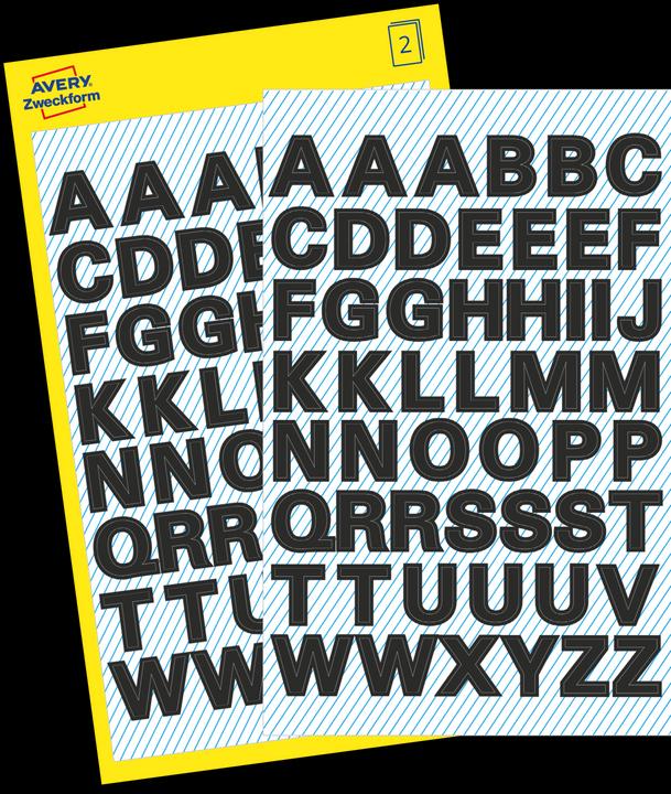 Produktbild Avery Buchstaben-Etiketten 'A-Z' 3780