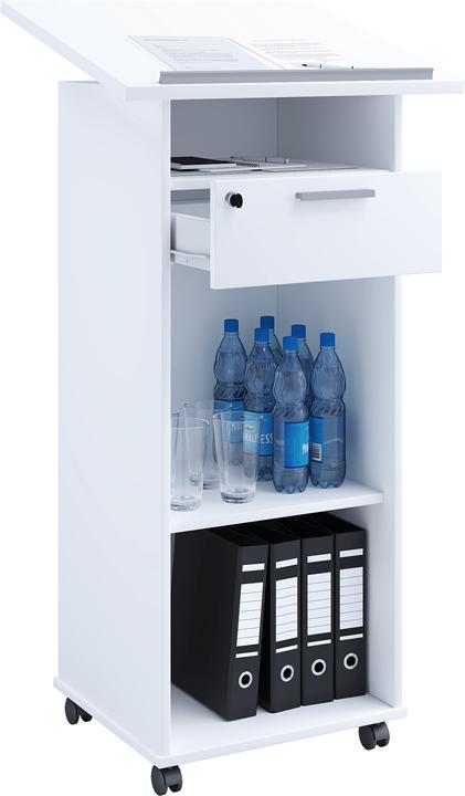 Produktbild VCM Stehpult Rednerpult Meeta mit Rollen (60 x 50 x 120 cm)