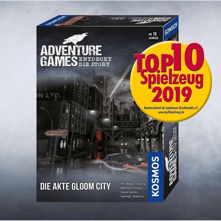 Produktbild Kosmos Familienspiel Adventure Games: Die Akte Gloom City (Deutsch)