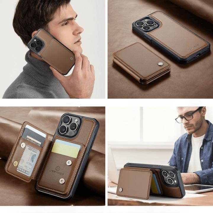 Produktbild Cover-Discount iPhone 16 Pro - 2-in-1 Backcover mit Kreditkarten-Etui (Apple iPhone 16 Pro)