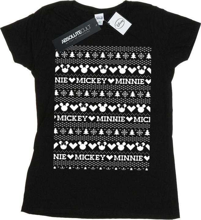 Produktbild Disney Mickey And Minnie Christmas Fair Isle TShirt (M)