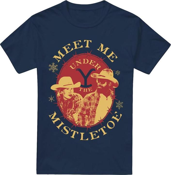 Yellowstone Meet Me Under The Mistletoe TShirt weihnachtliches Design