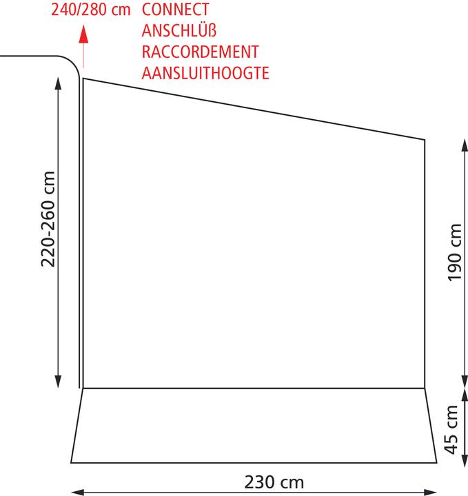 Actual product image Eurotrail Narvik 350 - awning tent for Fiamma/Omnistore (8.80 kg)
