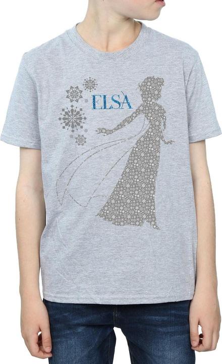 Actual product image Disney Boys Frozen Elsa Christmas Silhouette T-Shirt (152, 158)