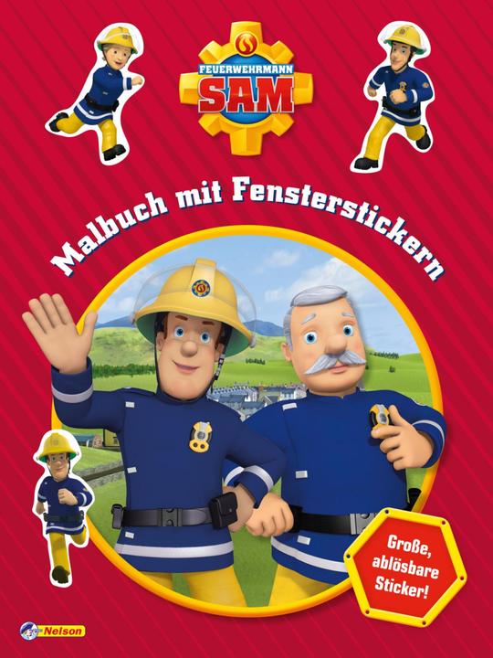 Image du produit Sam le pompier : Livre de coloriage avec autocollants de fenêtre