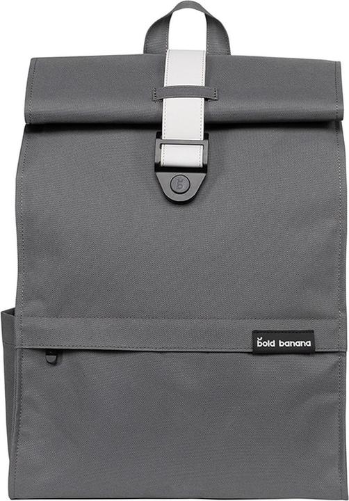 Bold Banana Laptop Backpack / Backpack / School Bag - 15.6 inch - Roll Top - Gray