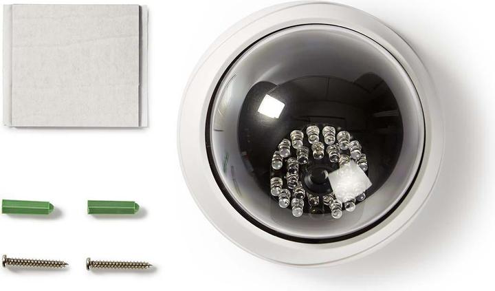 Produktbild Nedis DUMCD20WT Dummy-Überwachungskamera Dome IP44 Weiss