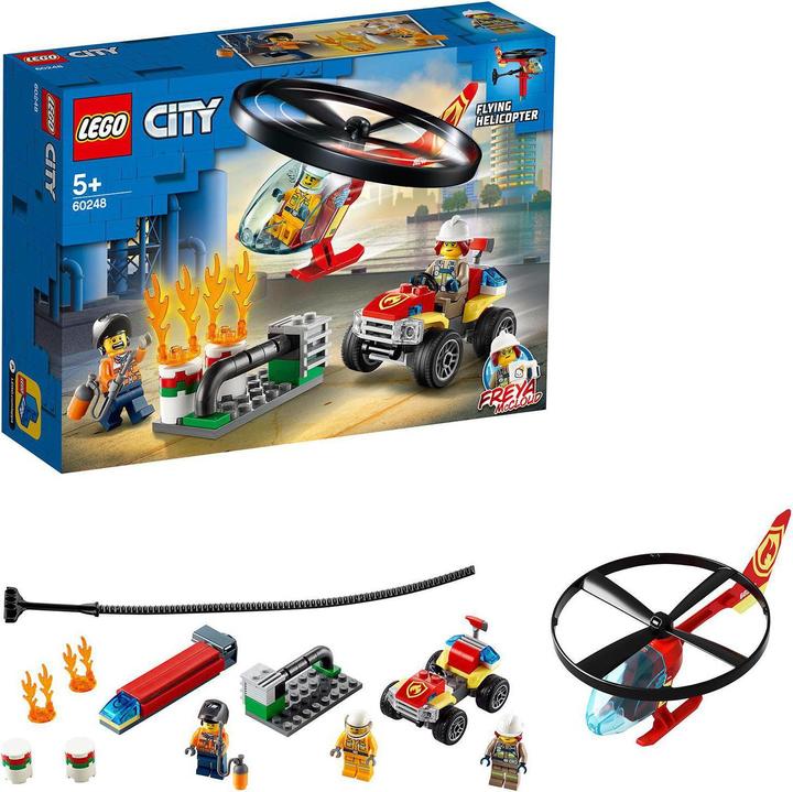 Image du produit LEGO Opération avec l'hélicoptère des pompiers (60248, LEGO City)
