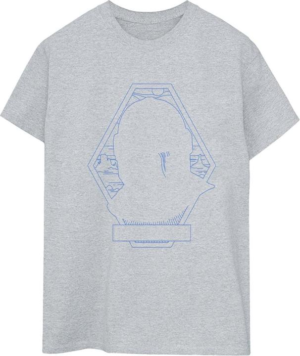 Immagine prodotto Star Wars The Mandalorian Outline Helm Diamond Maglietta Ampia Donna (S)