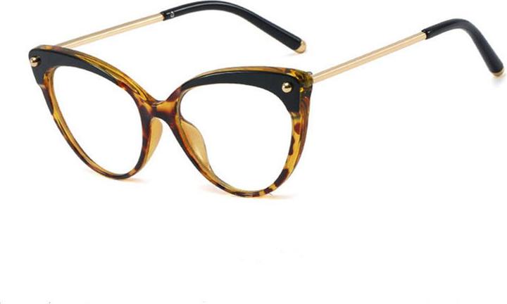 Techsuit - Anti-Blue Light Glasses Reflex TR90 (F93308) - Cat Eye - Leopard
