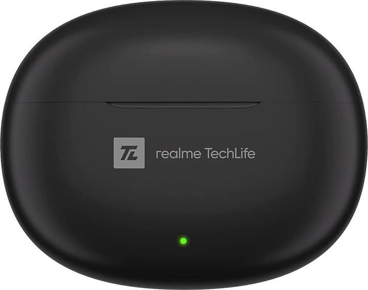 Actual product image realme Buds T100 Bluetooth headphones headset with charging case - Black (ANC, 6 h, Cable)