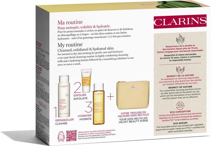 Image du produit Clarins Spécialités - Kit Premium de nettoyage pour peaux normales (Lait nettoyant, 200 ml)