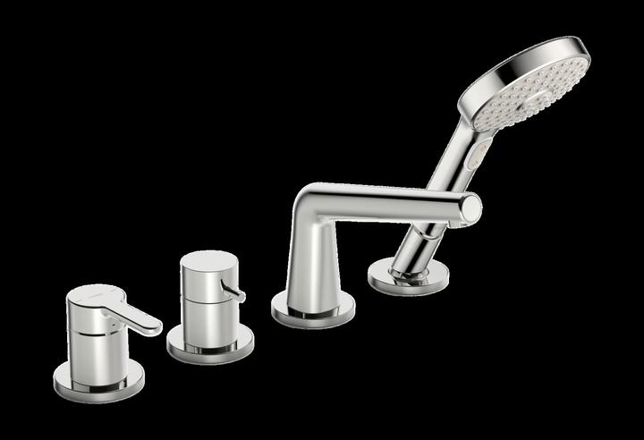 Produktbild Hansa HANSADESIGNO Style Wannenbatterie, 4-Loch, Ausladung 190mm, 53122063