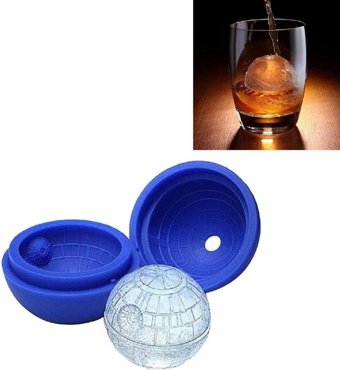 Produktbild König Design Silikon Eiswürfelform Todesstern Kugel Eiswürfel Eis für Whiskey Wein Bar Party