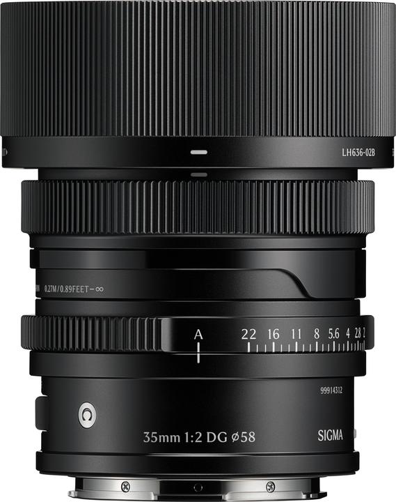 Immagine prodotto Sigma 35mm F2,0 DG | Contemporary (L-Mount) (Black) (L-mount, Full-frame)