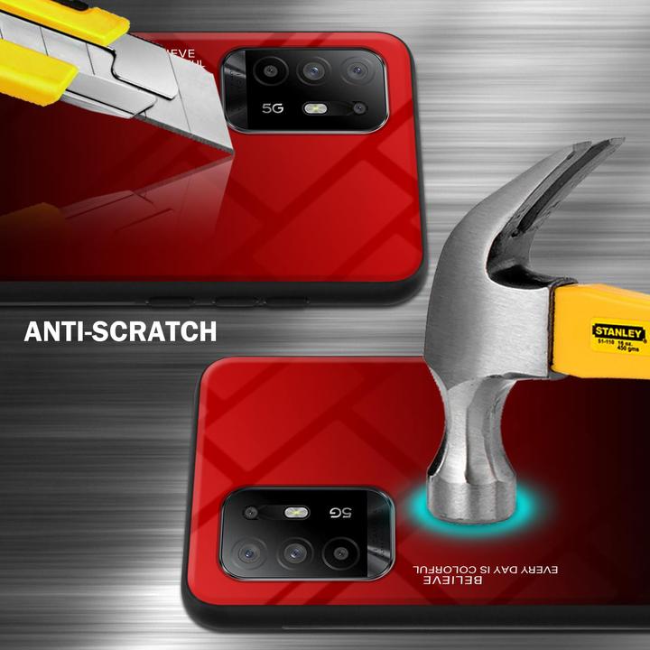 Image du produit Cadorabo TPU 2 couleurs Housse en verre (Oppo A94 5G)