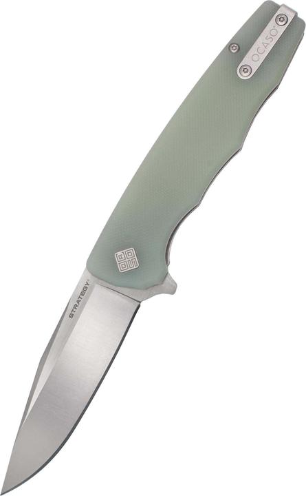 Actual product image Ocaso Knives Strategy Jade G10 Satin (8.90 cm)