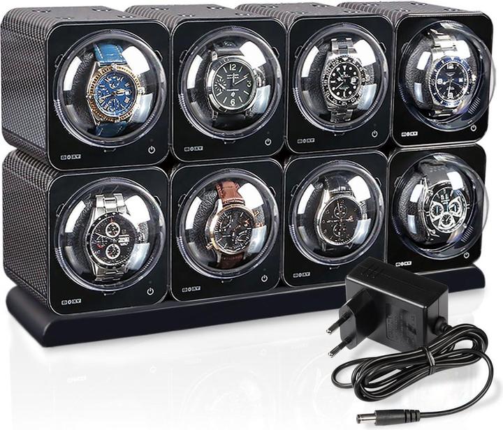 Actual product image Beco Watchwinder Boxy Fancy Brick 8 - Carbon (8 x)